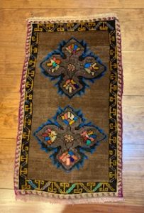 Small Colorful Turkish rug
