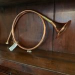 English Copper and Brass early to mid 19th century Fox horn