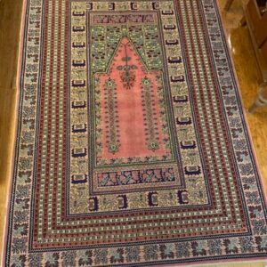 Pink Anatolian prayer rug