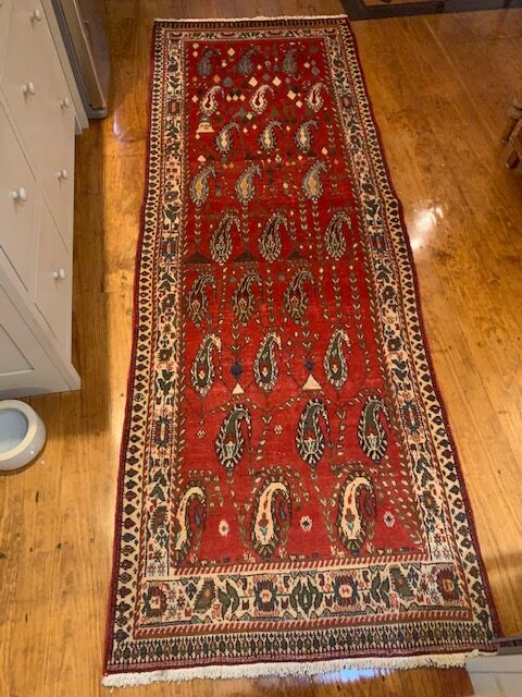Vintage Hamadan Persian rug from Iran