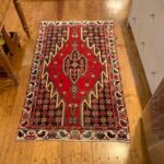 Vintage Persian Maziaghan rug