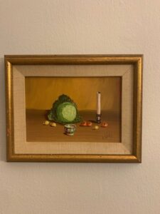 miniaturist still life by listed artist