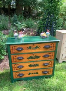 East Lake painted chest