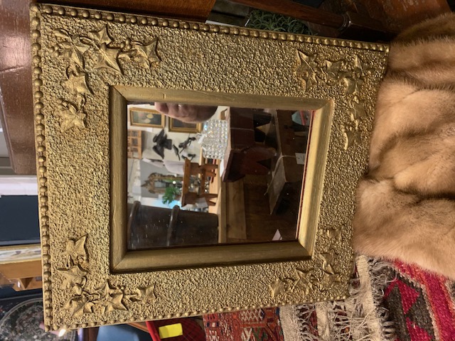 Antique small Ivy mirror