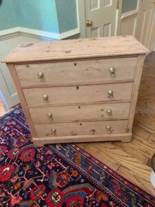 Four drawer antique cottage Pine chest