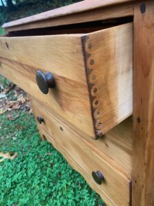 antique small pine chest