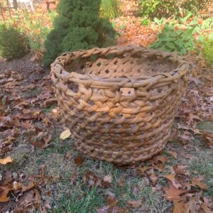 Large vintage Bamboo and rattan basket
