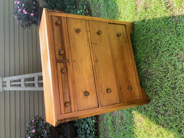 Country Empire antique tall chest