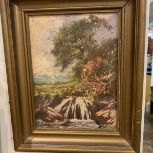 Vintage English nature oil painting