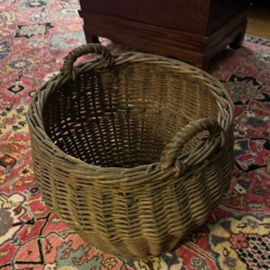 Wicker antique storage basket