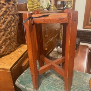 Oak antique plant stand