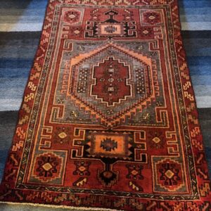 Kurdish design vintage rug