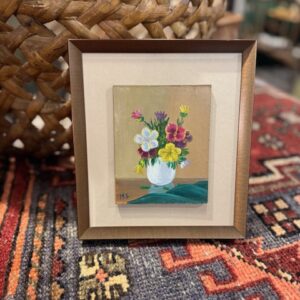 Dutch vintage street oil painting