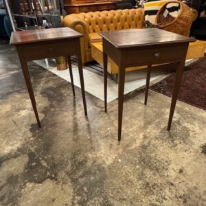 one drawer antique side tables