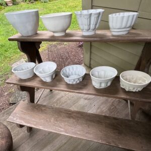 English pudding kitchen molds