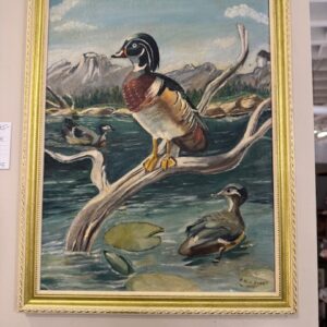 Colorful Wood Duck painting