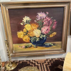 Floral vintage oil painting
