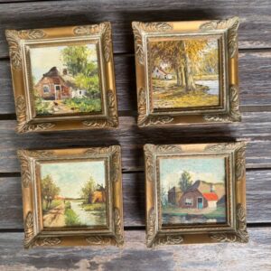 Miniature Dutch masterpiece paintings