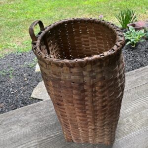 Adirondack antique woven basket decor