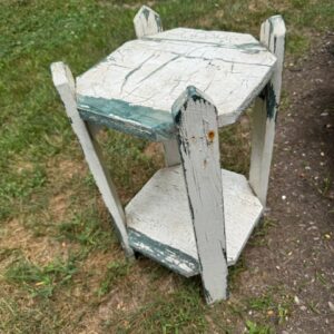 Chippy paint vintage plant stand