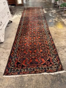 Hamadan Persian wool runner rug