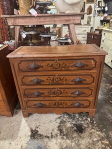 Hand painted Victorian small chest
