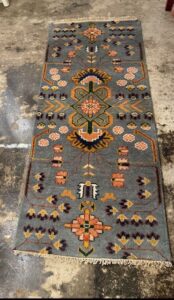 Vintage Oushak wool rug