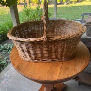 Oval French Wicker Market Basket