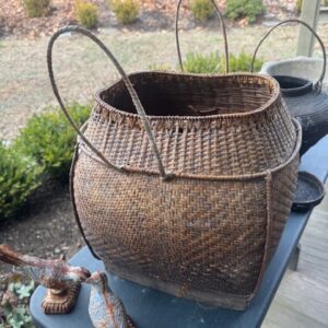 Nepalese Handwoven Tharu Tea Leaf Basket