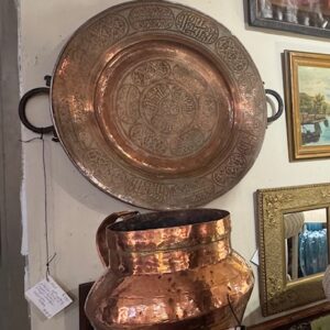 19th Century Ottoman Copper Charger Wall Decor