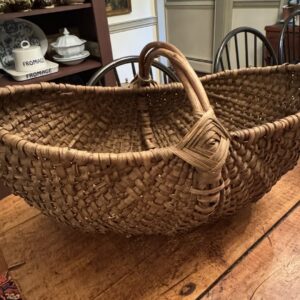 New Hampshire 19th Century Ash Buttocks Basket