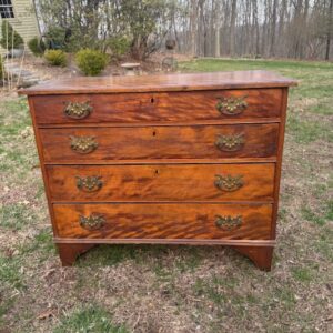 Late 19th Century Flame Mahogany Chest