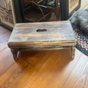 Antique Farmhouse Milk Stool Bench