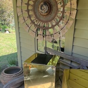 Indian Chakra Wheel Iron Mounted Art